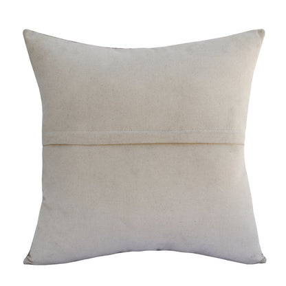Ox Bay Hand-Woven Tan/Brown Geometric Wool Cotton Blend Pillow Cover