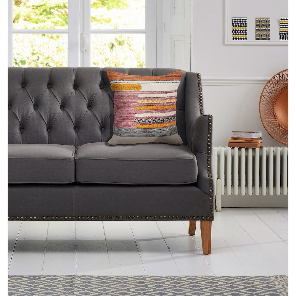 Multi-Lined Throw Pillow