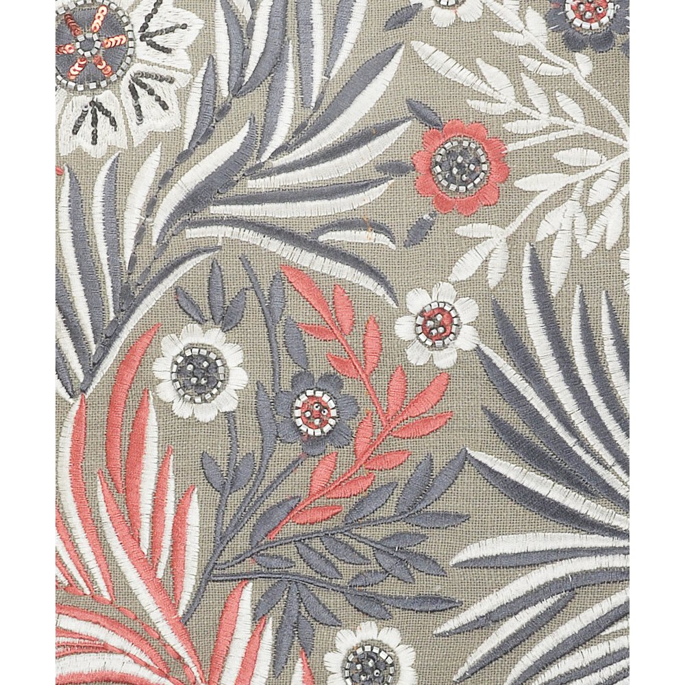 Multicolored Floral Garden Throw Pillow