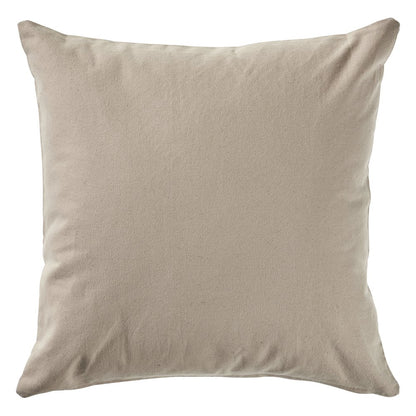 Ox Bay Hand-stitched Gray Solid Cotton Blend Pillow Cover