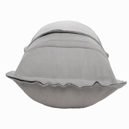 Solid Textured Straps Throw Pillow