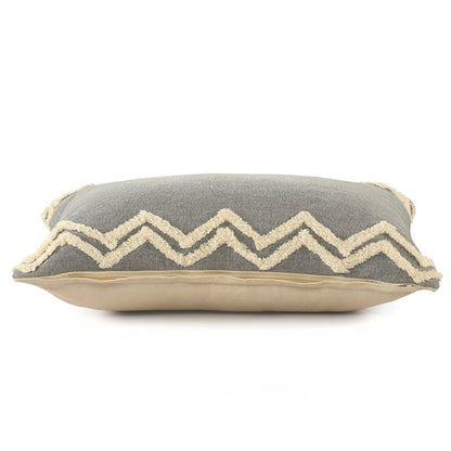 Evette Rios Rory Soft Chevron Bordered Lumbar Throw Pillow