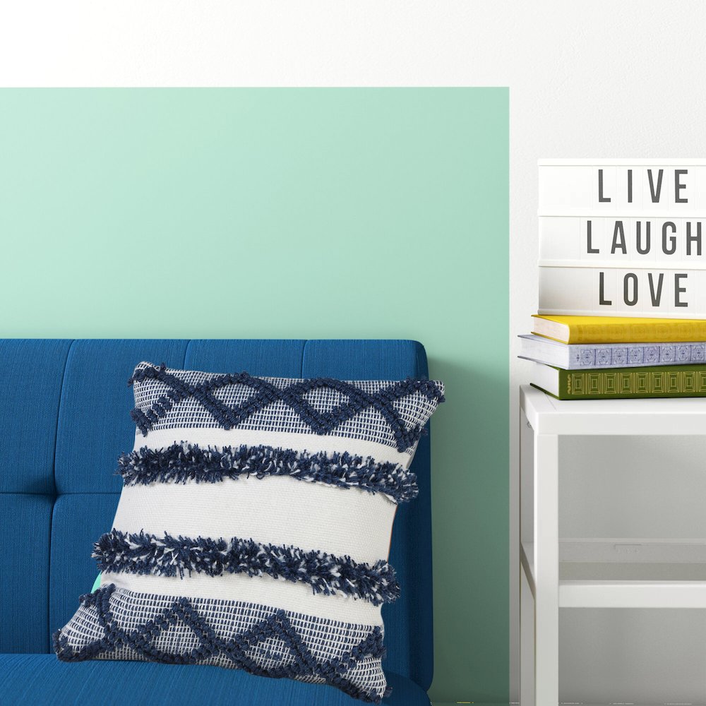 Textured Diamond Twist Striped Throw Pillow