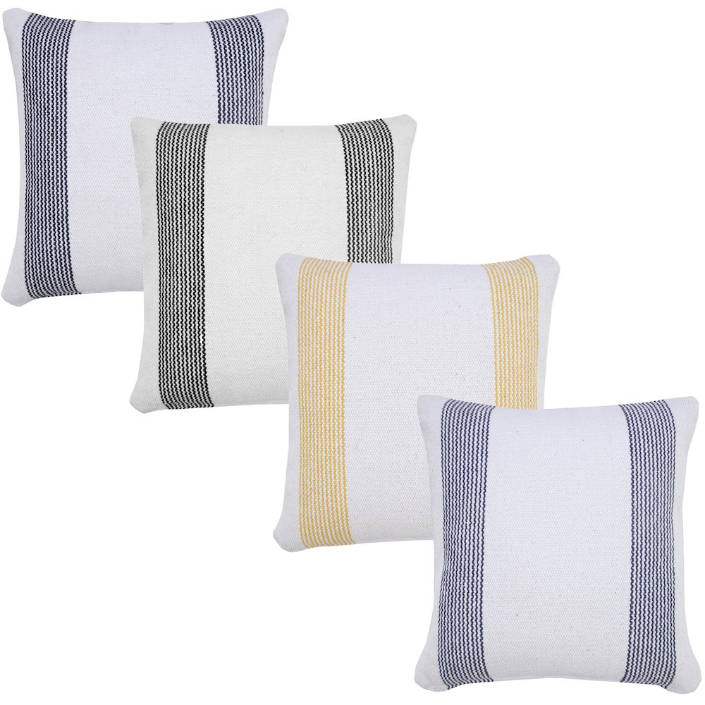 Balanced Border Pinstripe Throw Pillow