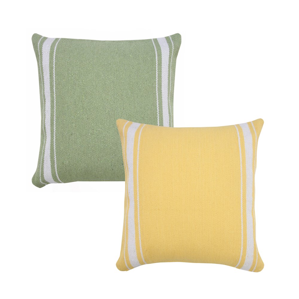 Balanced Border Bold Halo Striped Throw Pillow