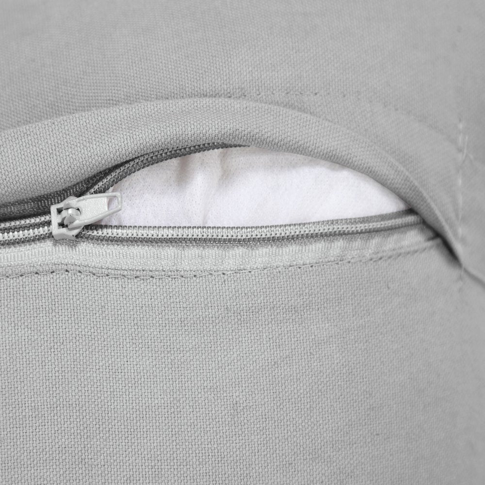 Silver Gray Traditional Textured Medallion Throw Pillow