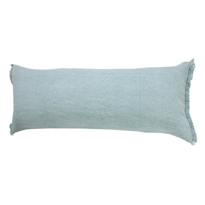 Ox Bay Blue Solid All-Natural Cotton Pillow Cover