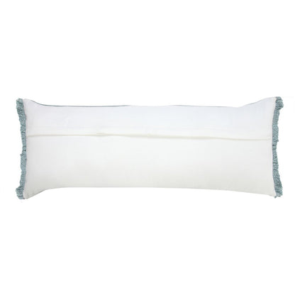 Ox Bay Blue Solid All-Natural Cotton Pillow Cover