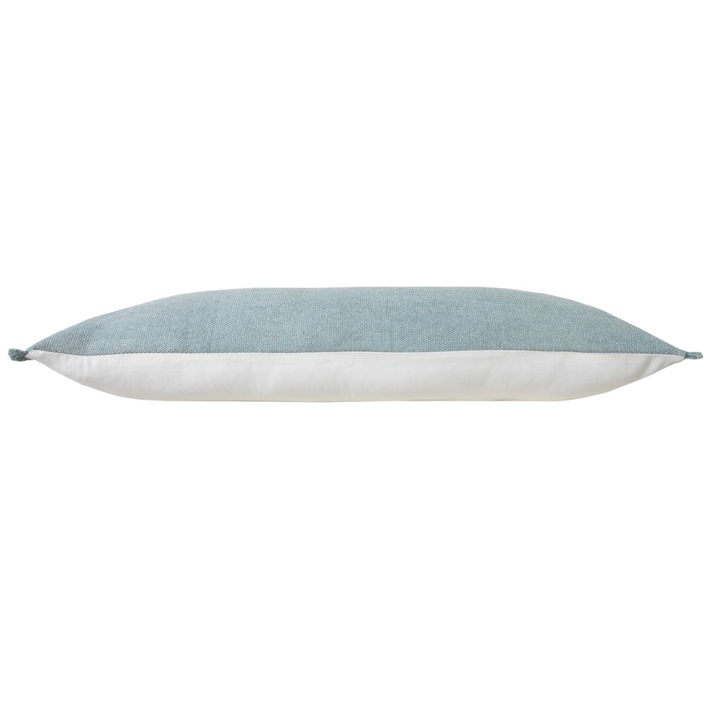Ox Bay Blue Solid All-Natural Cotton Pillow Cover