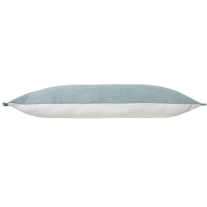 Ox Bay Blue Solid All-Natural Cotton Pillow Cover