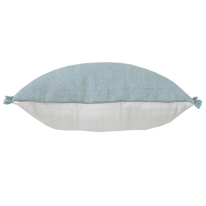 Ox Bay Blue Solid All-Natural Cotton Pillow Cover