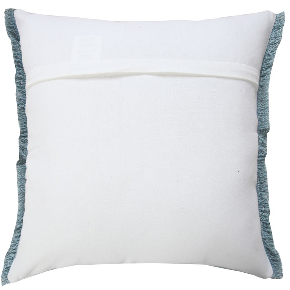 Ox Bay Blue Solid All-Natural Cotton Pillow Cover
