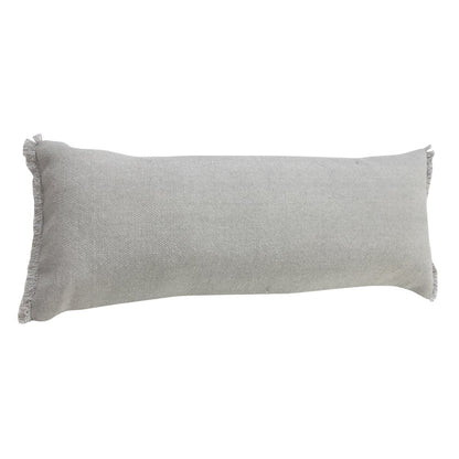 Ox Bay Gray Solid All-Natural Cotton Pillow Cover