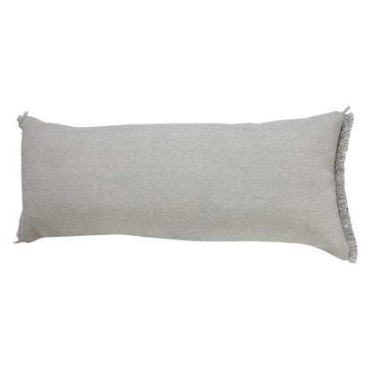 Ox Bay Gray Solid All-Natural Cotton Pillow Cover