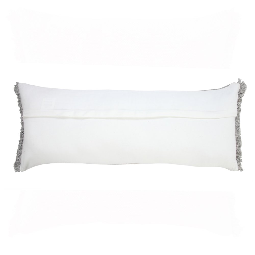 Ox Bay Gray Solid All-Natural Cotton Pillow Cover