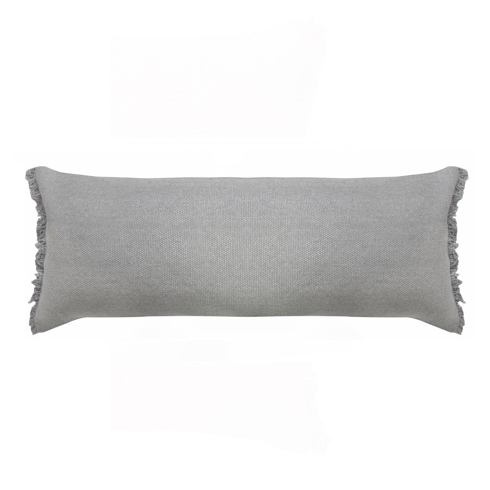Ox Bay Gray Solid All-Natural Cotton Pillow Cover