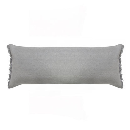 Ox Bay Gray Solid All-Natural Cotton Pillow Cover