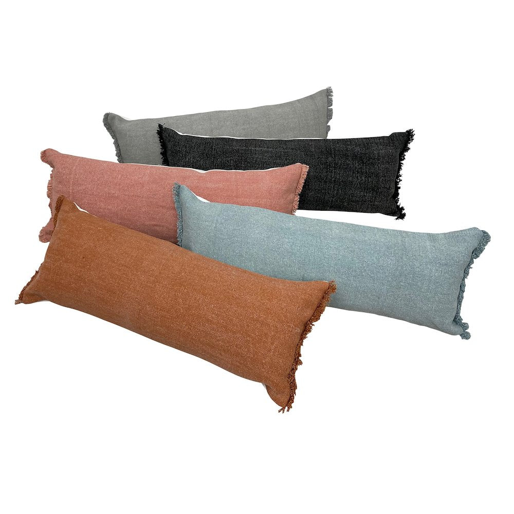 Ox Bay Black Solid All-Natural Cotton Pillow Cover