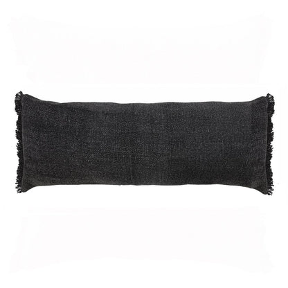 Ox Bay Black Solid All-Natural Cotton Pillow Cover