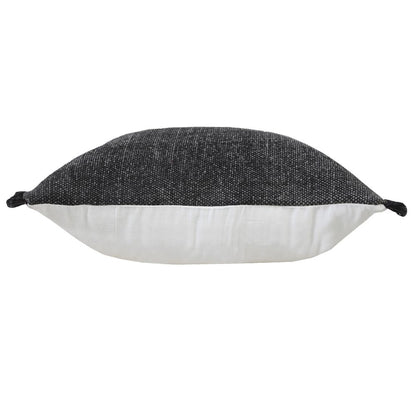 Ox Bay Black Solid All-Natural Cotton Pillow Cover