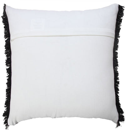 Ox Bay Black Solid All-Natural Cotton Pillow Cover