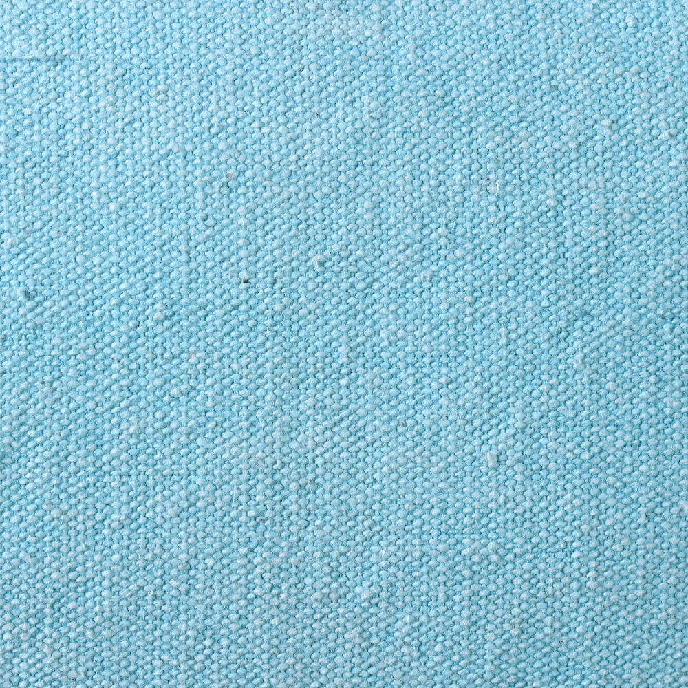 Ox Bay Hand-Woven Light Blue Solid All-Natural Cotton Pillow Cover