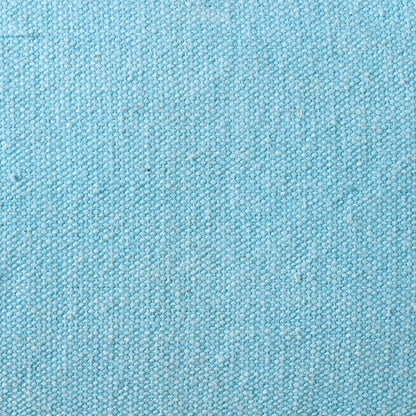 Ox Bay Hand-Woven Light Blue Solid All-Natural Cotton Pillow Cover