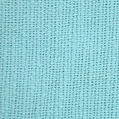 Unique Neutral Solid Cotton Throw Pillow with Fringe
