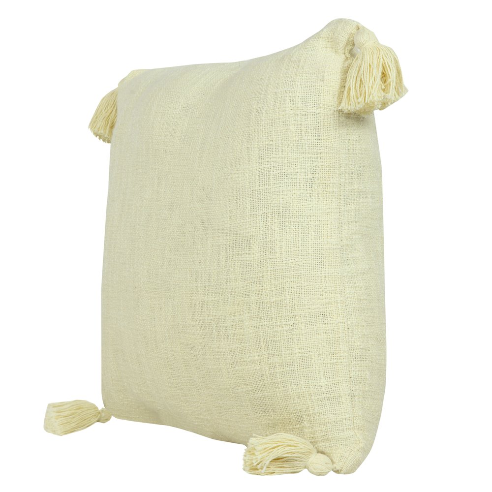 Insignia Cotton Poly Filled Pillow in Yellow, 20" x 20"
