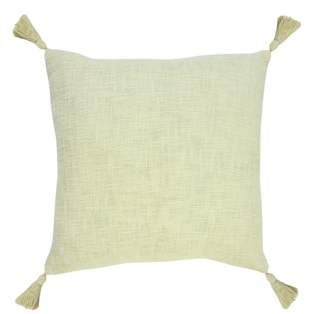 Insignia Cotton Poly Filled Pillow in Yellow, 20" x 20"