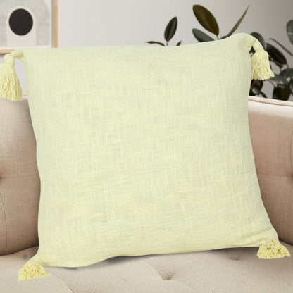 Insignia Cotton Poly Filled Pillow in Yellow, 20" x 20"