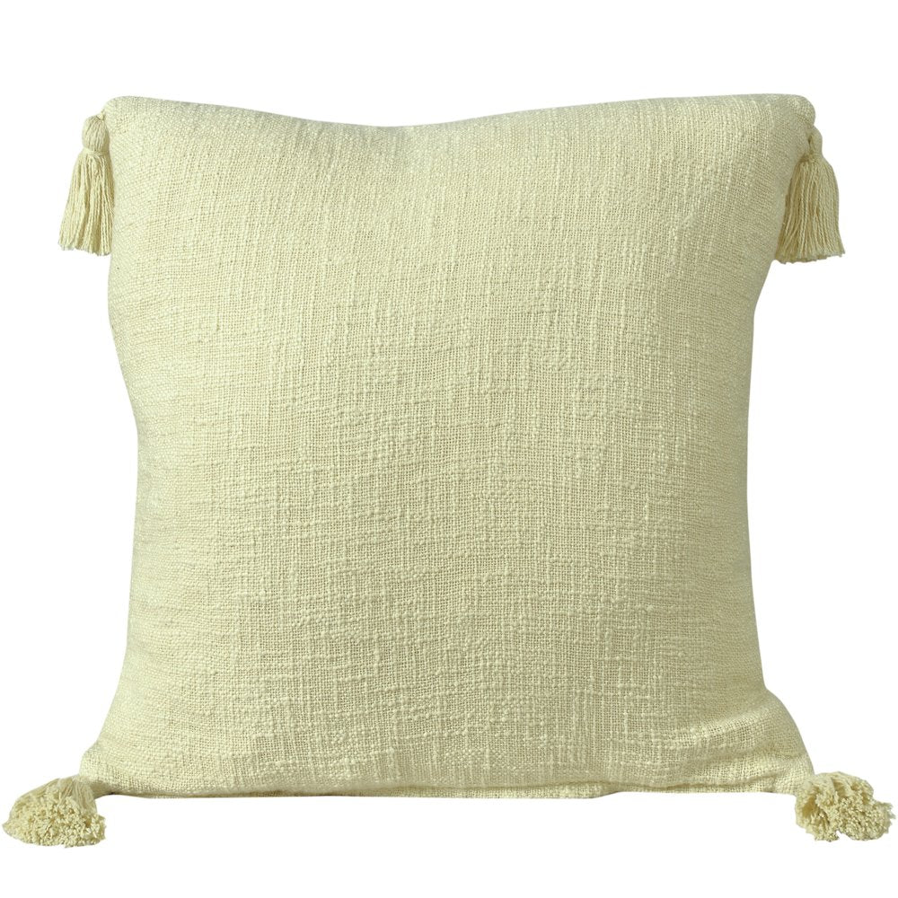 Insignia Cotton Poly Filled Pillow in Yellow, 20" x 20"
