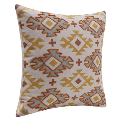 Sedona Cotton Poly Filled Pillow in Yellow/Orange, 20" x 20"