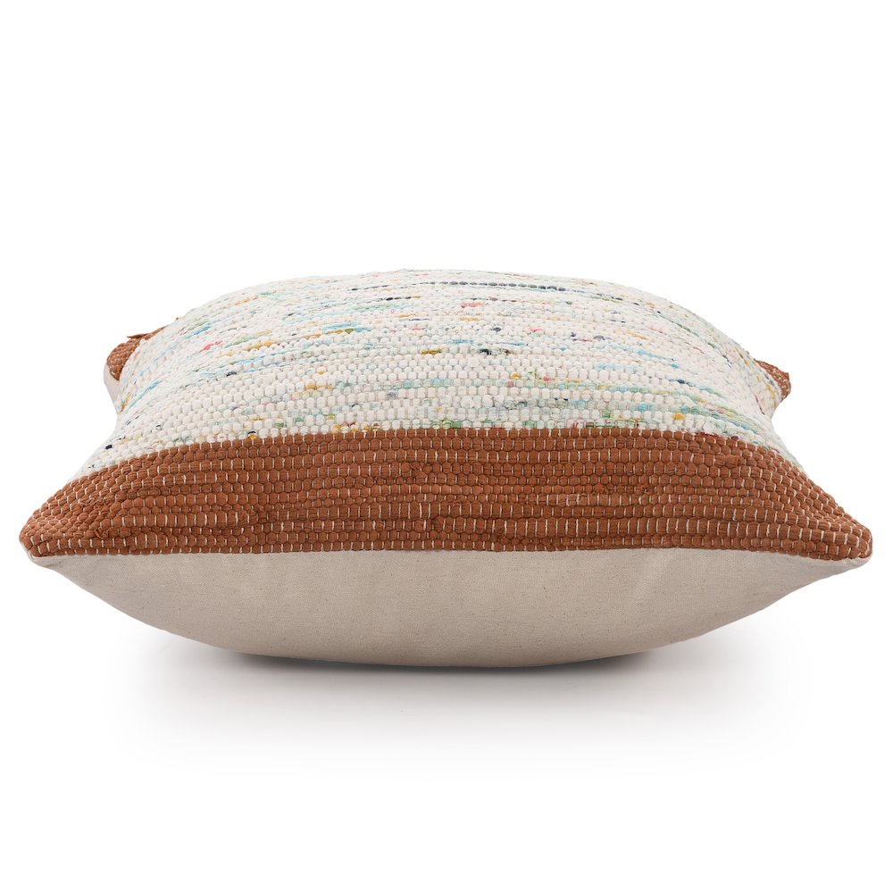 Revive Cotton Pillow Set of 2 in Brown/Multicolored, 20" x 20"