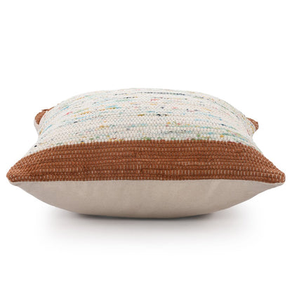 Revive Cotton Pillow Set of 2 in Brown/Multicolored, 20" x 20"