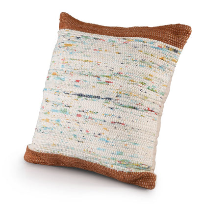 Revive Cotton Pillow Set of 2 in Brown/Multicolored, 20" x 20"