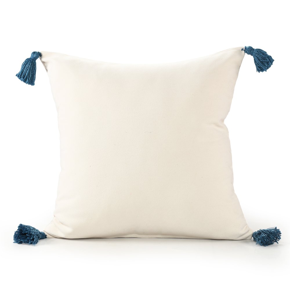 Seabrook Performance Poly Filled Pillow in Blue/Yellow, 20" x 20"