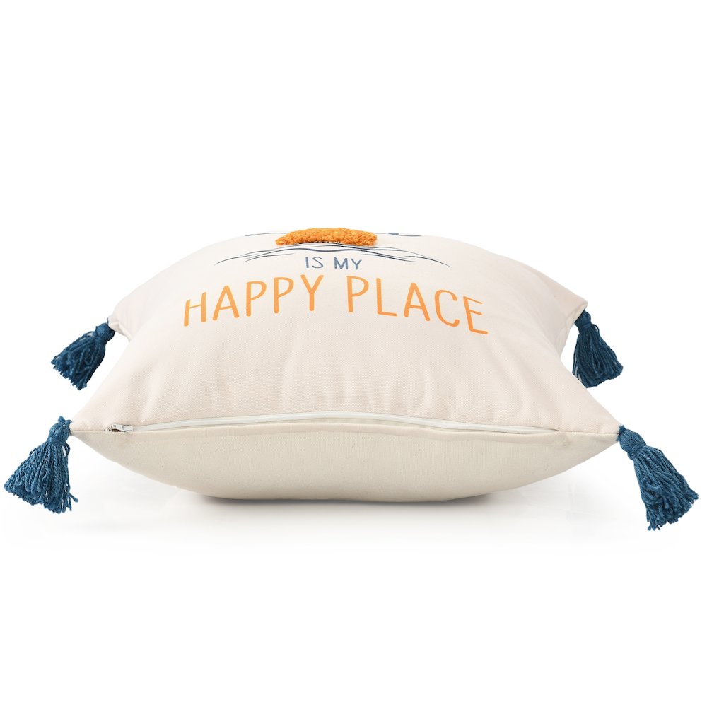 Seabrook Performance Poly Filled Pillow in Blue/Yellow, 20" x 20"