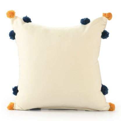 Seabrook Performance Poly Filled Pillow in Blue/Orange, 20" x 20"