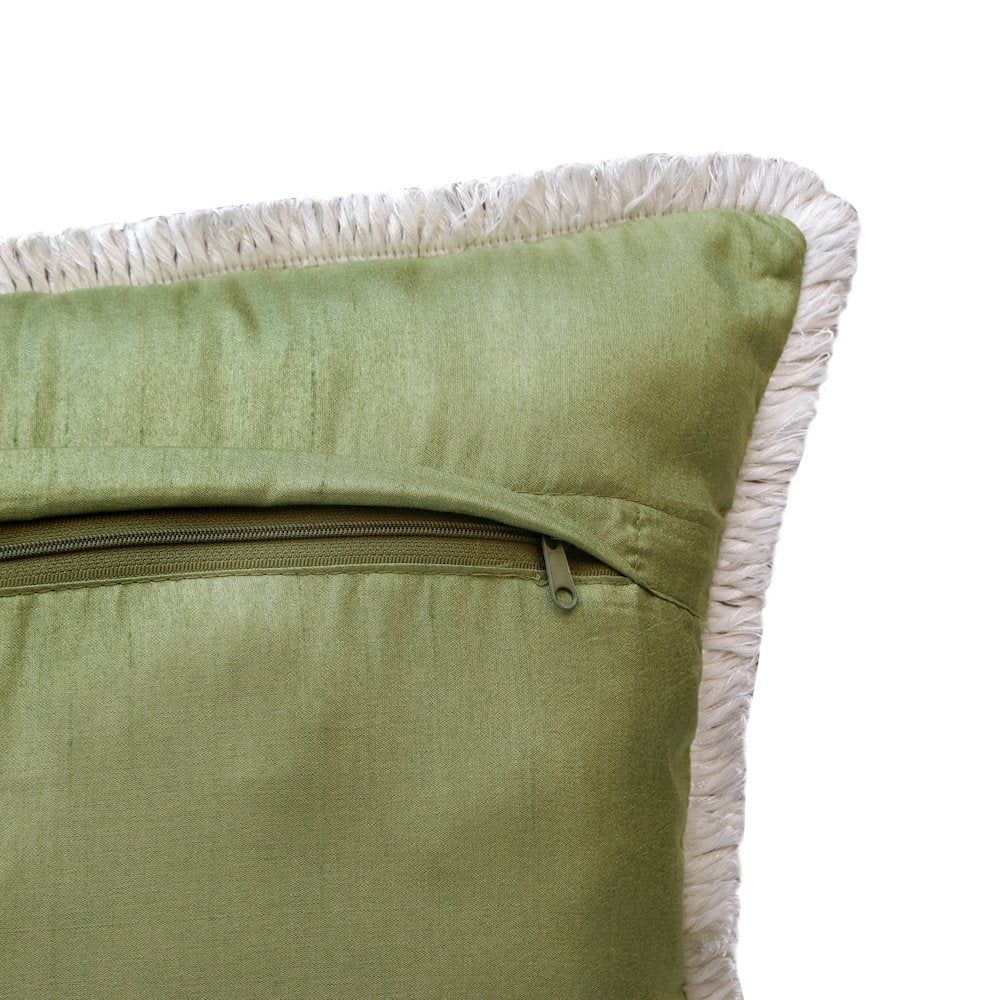 Panama Performance Poly Filled Pillow in Pink/Green, 20" x 20"