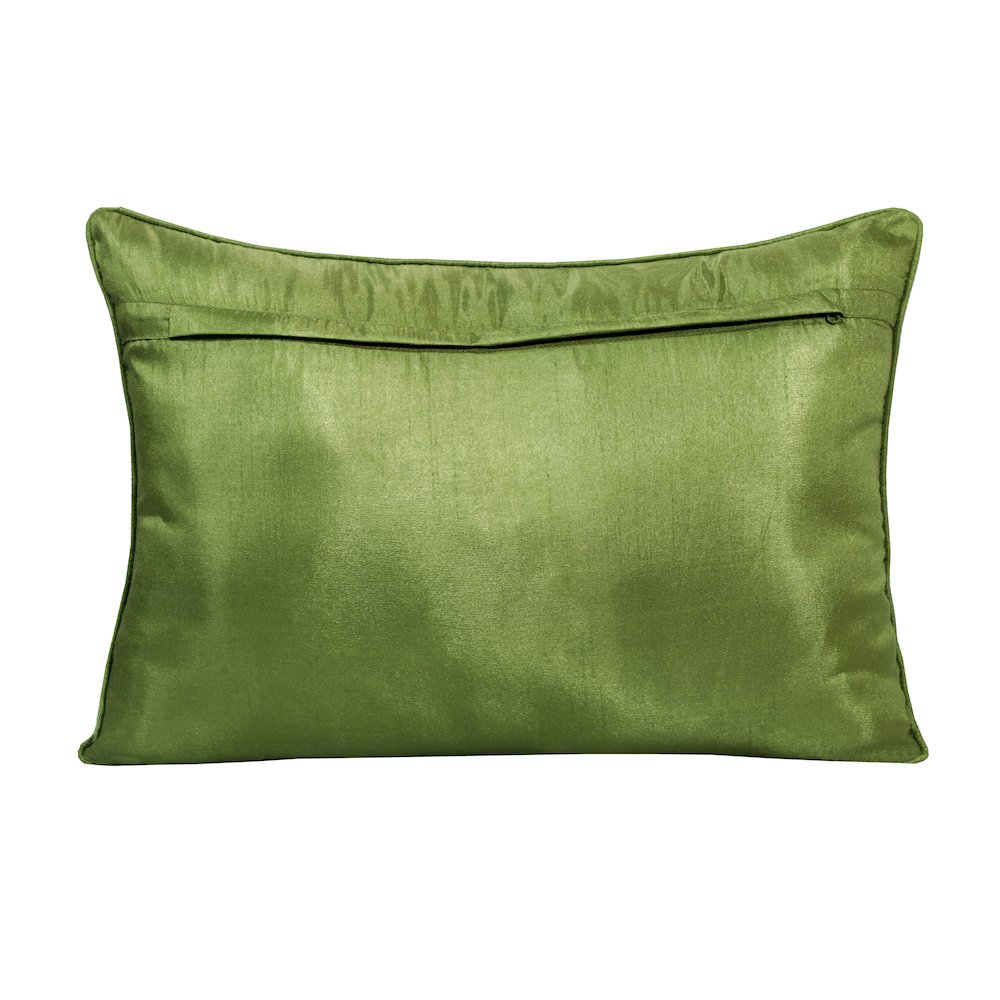 Fern Performance Poly Filled Pillow in Green/Yellow, 14" x 20"
