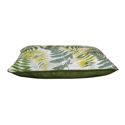 Fern Performance Poly Filled Pillow in Green/Yellow, 14" x 20"