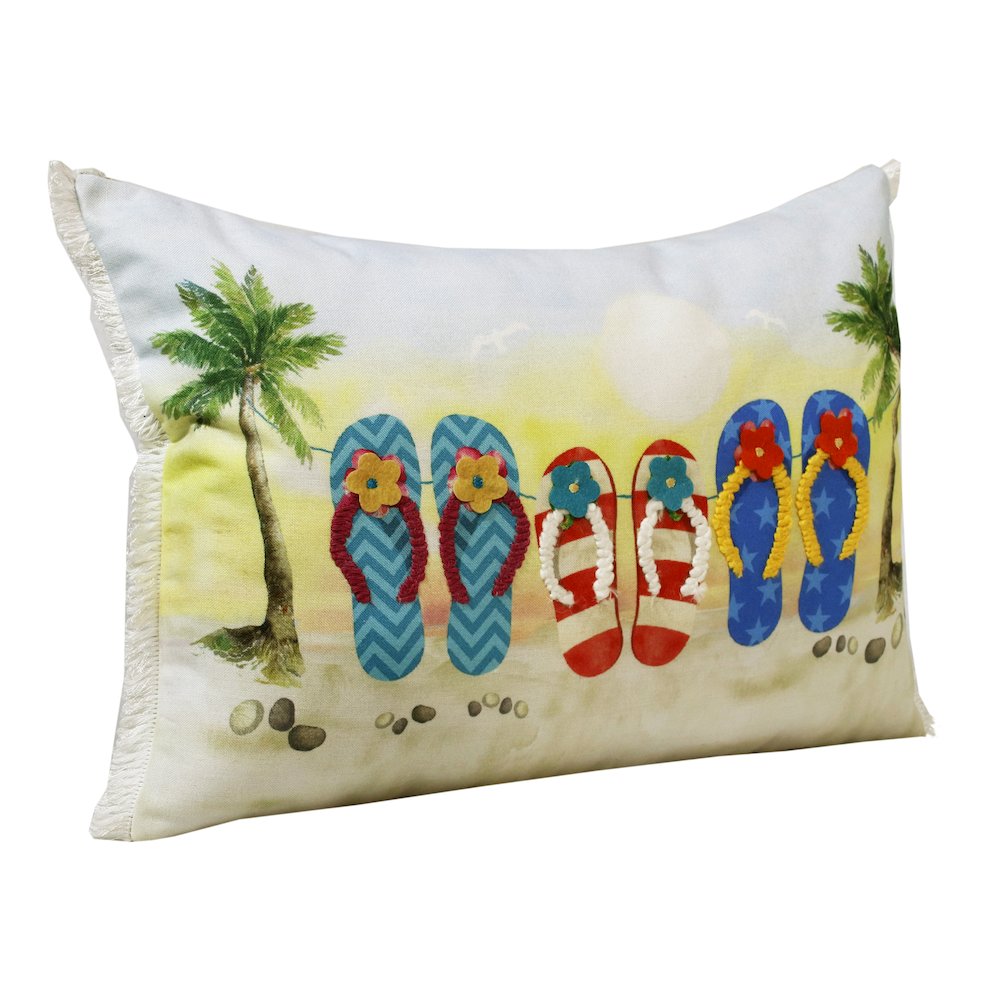 Panama Performance Poly Filled Pillow in Multicolored, 14" x 20"