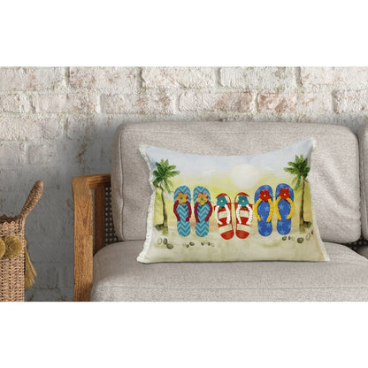 Panama Performance Poly Filled Pillow in Multicolored, 14" x 20"