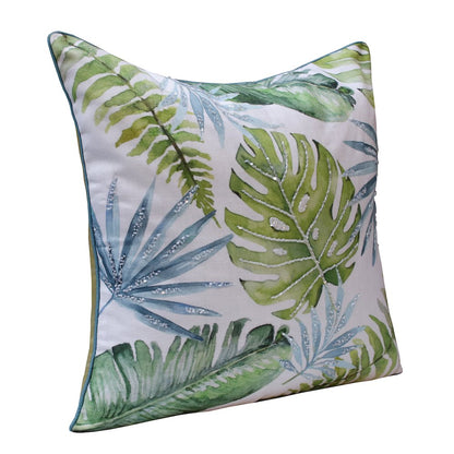 Panama Performance Poly Filled Pillow in Green/Blue, 20" x 20"