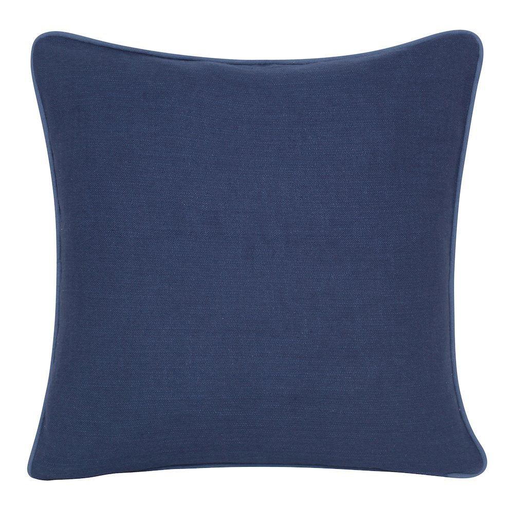Gaia Cotton Poly Filled Pillow in Red/Blue, 20" x 20"