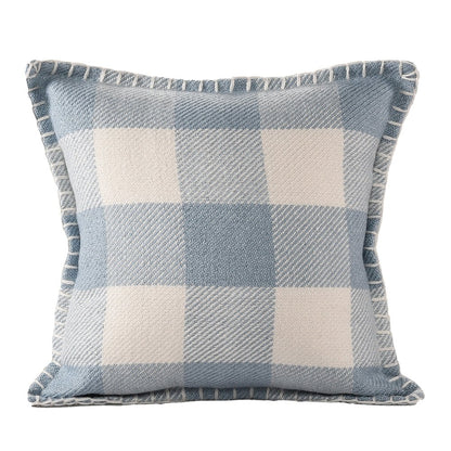 Denver Performance Poly Filled Pillow in Blue/Ivory, 20" x 20"