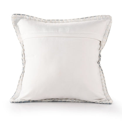 Denver Performance Poly Filled Pillow in Blue/Ivory, 20" x 20"