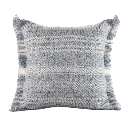 Denver Performance Poly Filled Pillow in Blue/Ivory, 20" x 20"
