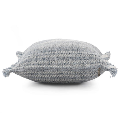 Denver Performance Poly Filled Pillow in Blue/Ivory, 20" x 20"